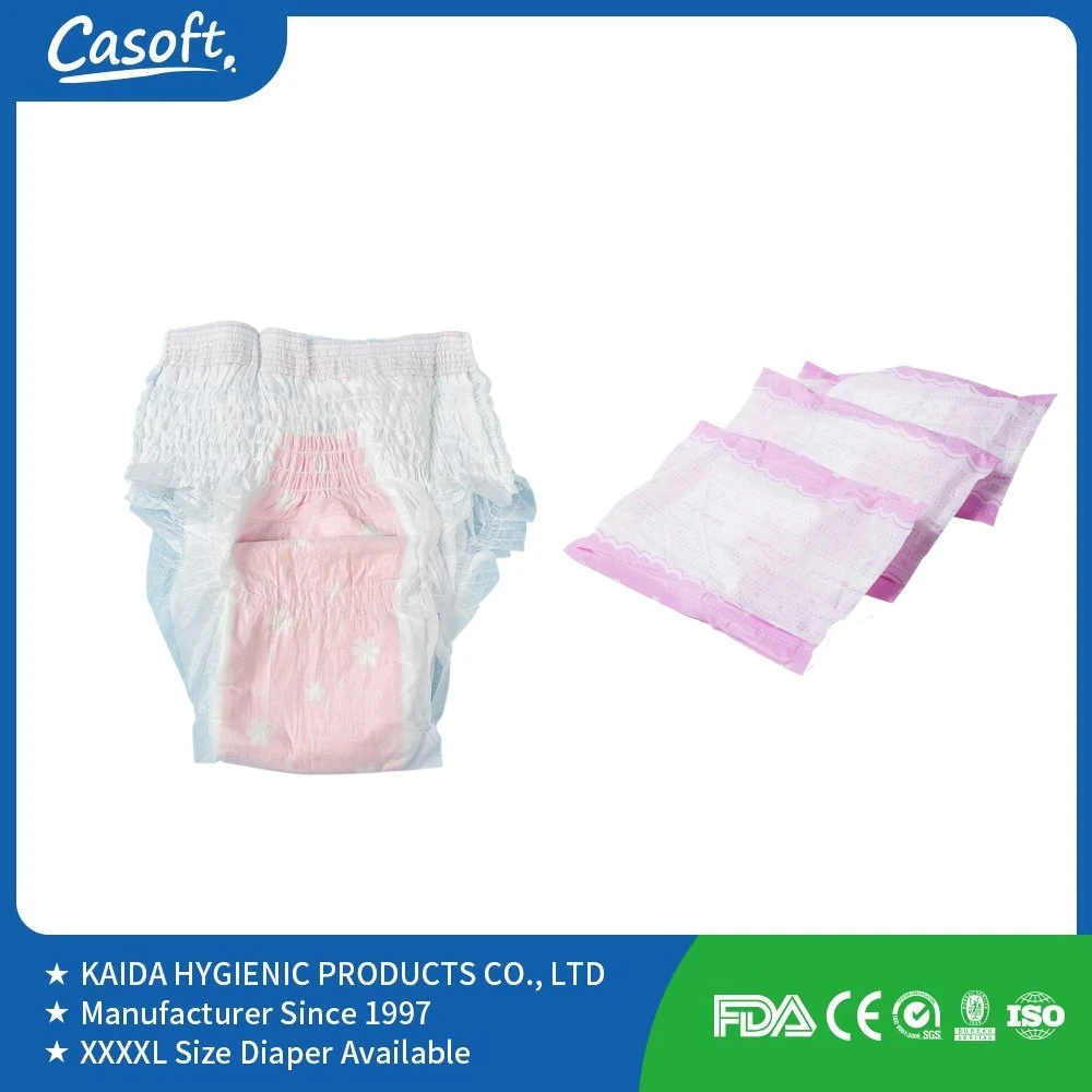 Superficie blanda de alta calidad desechable Pantalón Señora/ Señorita período pantalones/ Mujer toalla sanitaria pantalones en período menstrual precio de fábrica