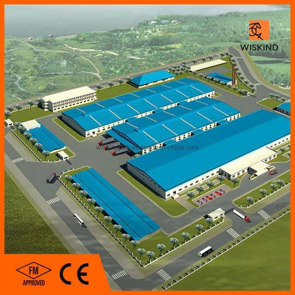 China Peb/Tekla/Autocad Made Steel Frame Construction for Workshop/Warehouse/Office Building/Hanger/Cow Shed with CE/FM Approved