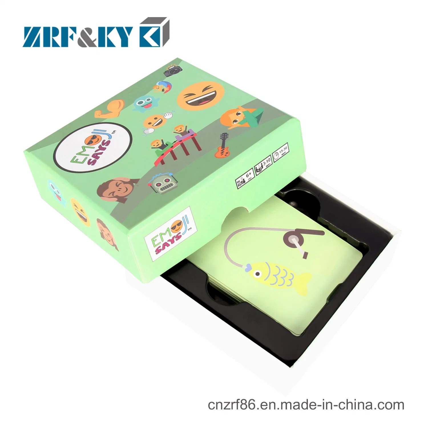 Envases de papel cartón impreso personalizado de Tarjetas de juego juguetes cajas de regalo