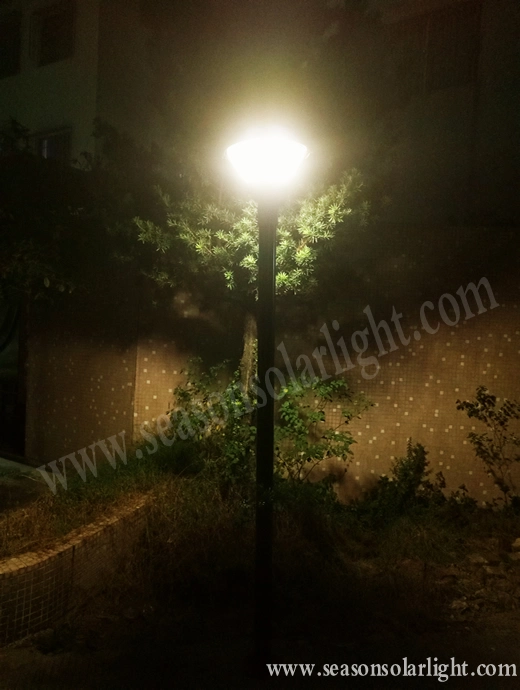 Alu. Top Housing Post Villa Lighting Outdoor Energy Saving Lamp Solar Garden Lighting with LED Light