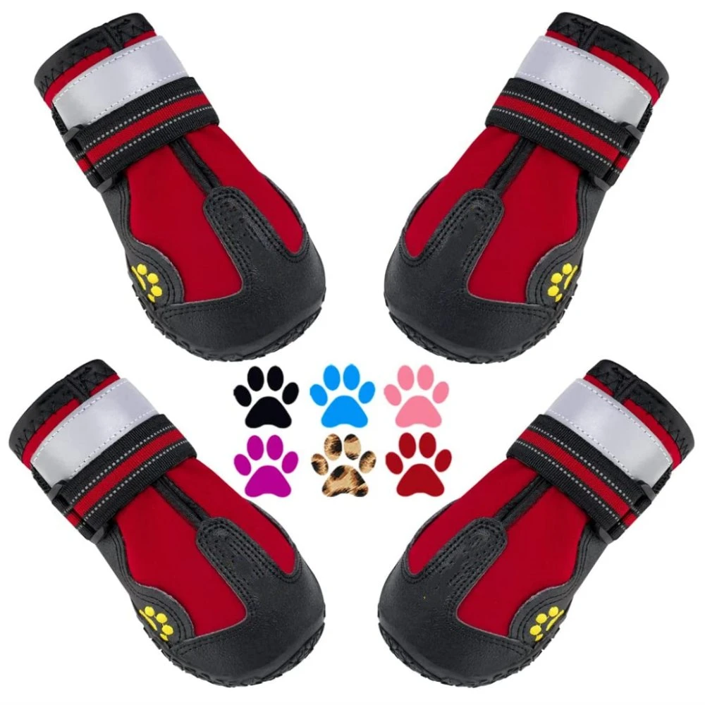 Zapatos de perro impermeables Crocs de perro con suela resistente reflectante antideslizante Y a prueba de skid