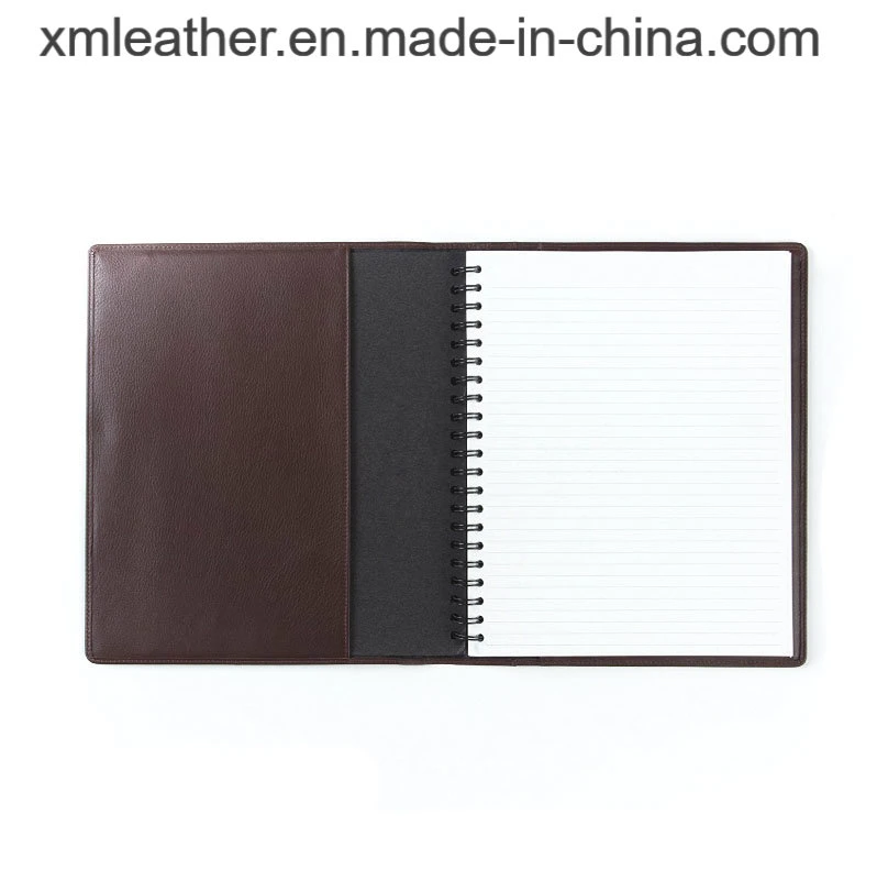 Custom Logo School Spiral PU Leather Notebook Hardcover Diary
