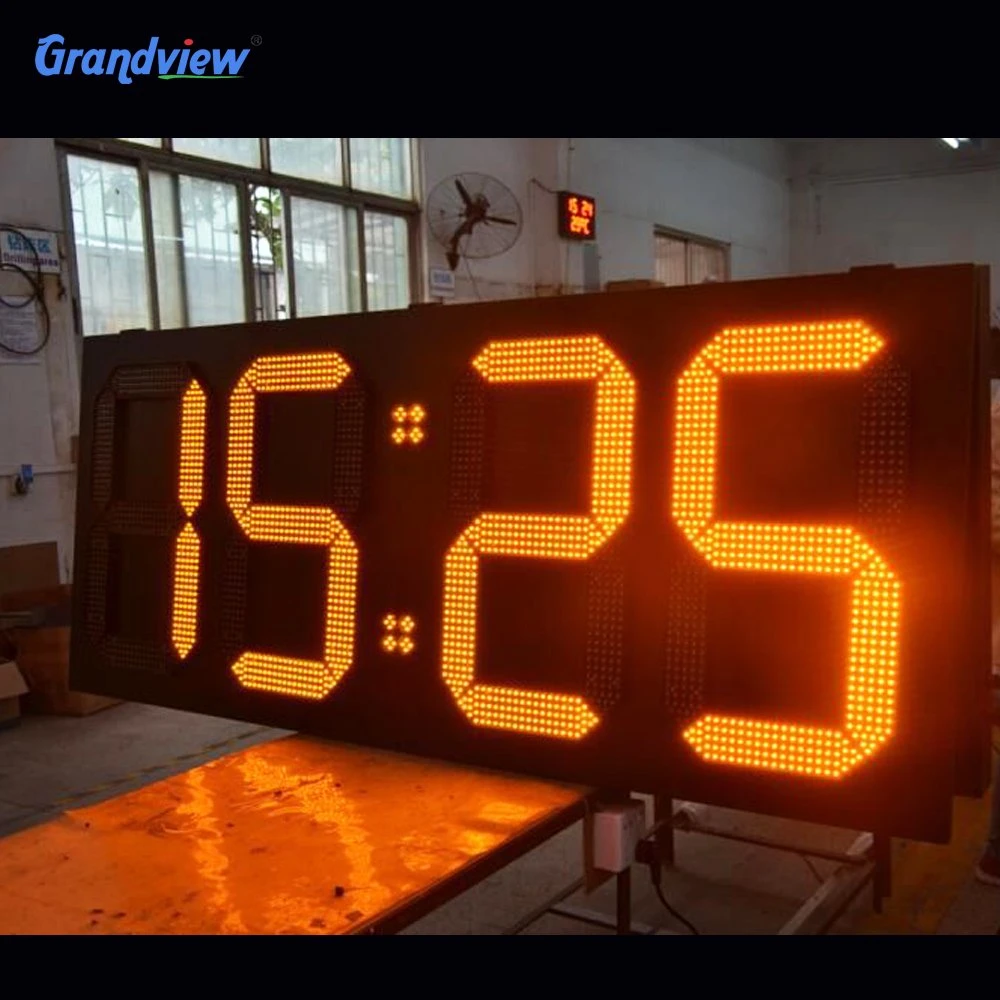 Waterproof Green Colour Price Sign Forgasstation LED Gas Price Display Board Screen