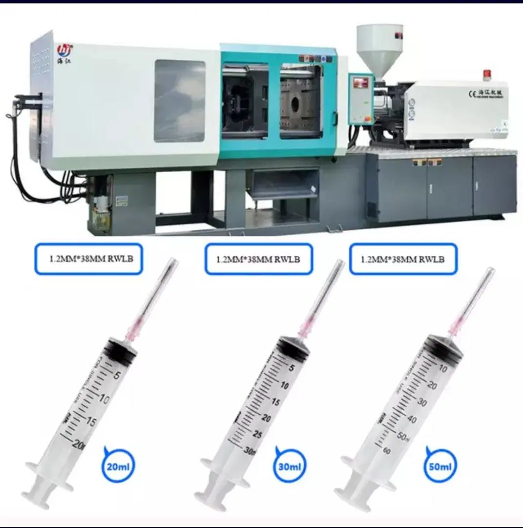 Máquina de jeringa desechable médica línea de producción completa máquina de moldeo por inyección