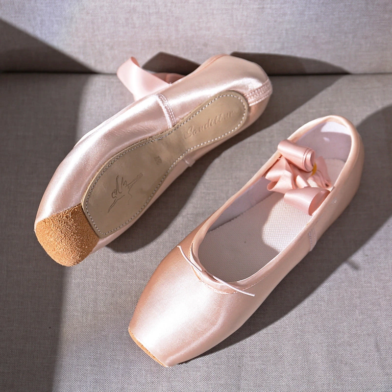 Großhandel Hochwertige Professionelle Mädchen Satin Rosa Ballett Tanz Pointe Schuhe