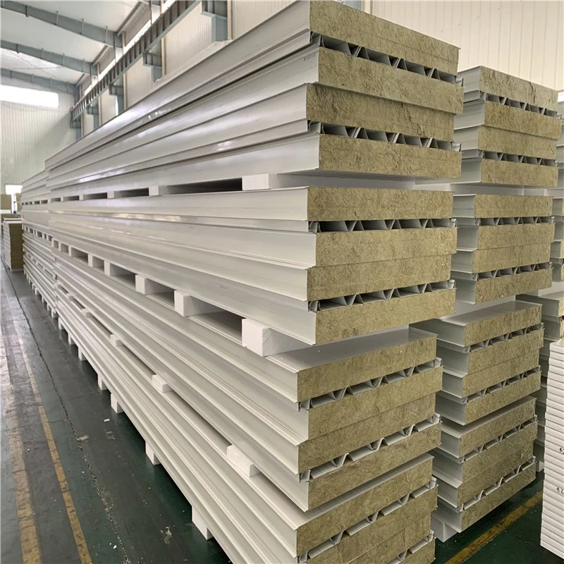 High Bearing Capacity Mineral Sandwich Rockwool Board Panels for Wall/Ceiling