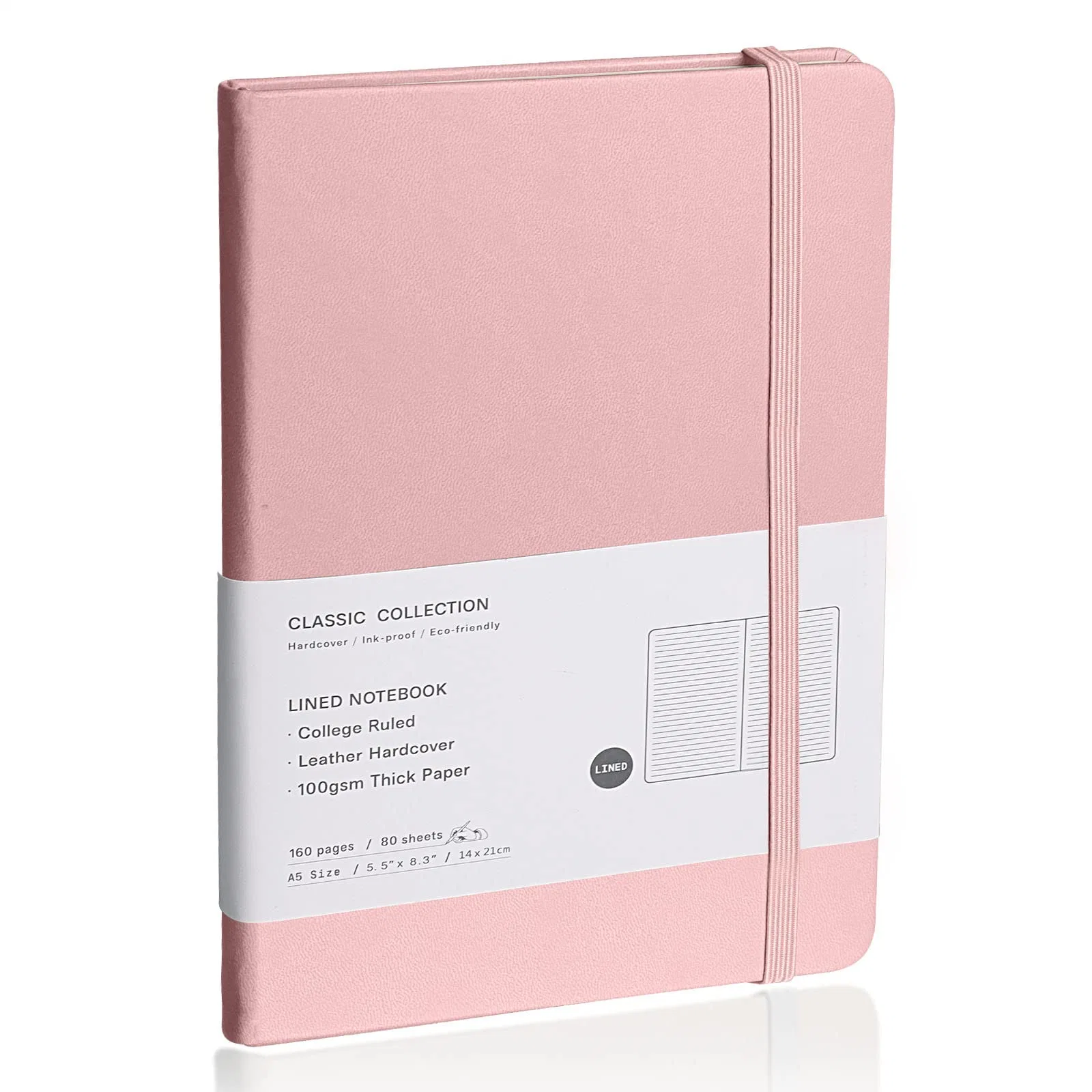 High quality/High cost performance  Hardcover Colorful Faux Leather Customization Lined Journal Notebook