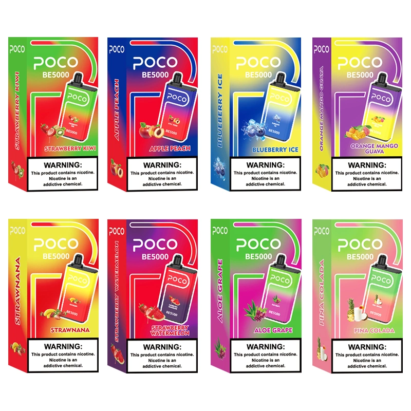 Poco Be5000 Puff Nexx Zbood 5000c Gorilla King Hero Pi 9000 T9900 E Cigarette Dispsoable Vape