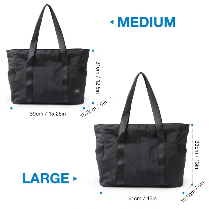 Women Shoulder Handbag for Gym Work School Yoga Mat Buckle Tote Bag