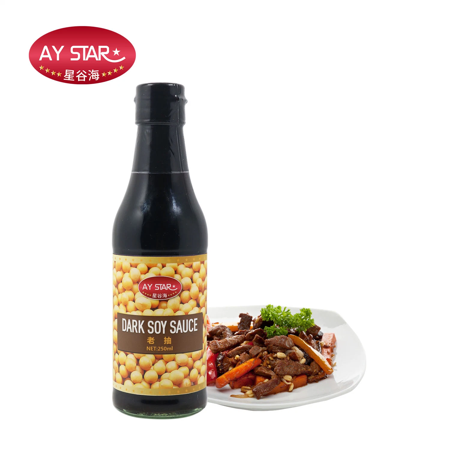 Factory Supplier 1L Pet Bottle OEM Non-GMO Soy Sauce Guangdong