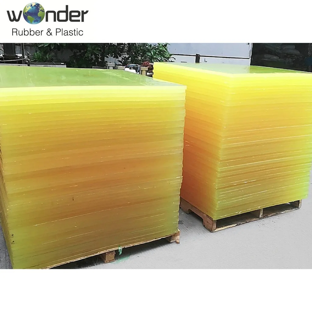 Yellow Translucent Polyurethane Sheet Wear-Resistance Polyurethane Board PU Sheet Rod