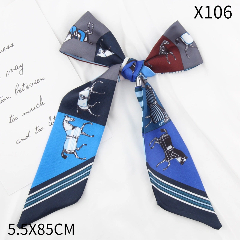 Twill war Horse Small Scarves Frühling und Sommer dünnes Band Kopfband