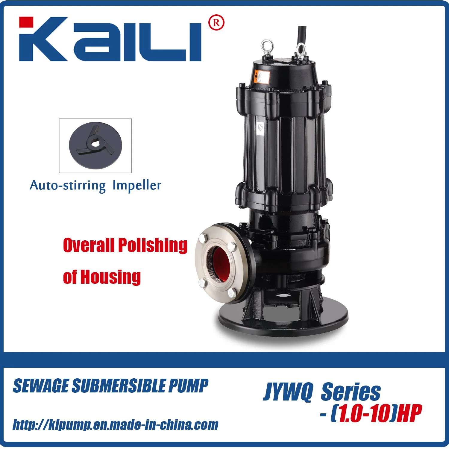 2' JYWQ Auto-stirring Sewage Submersible Pump