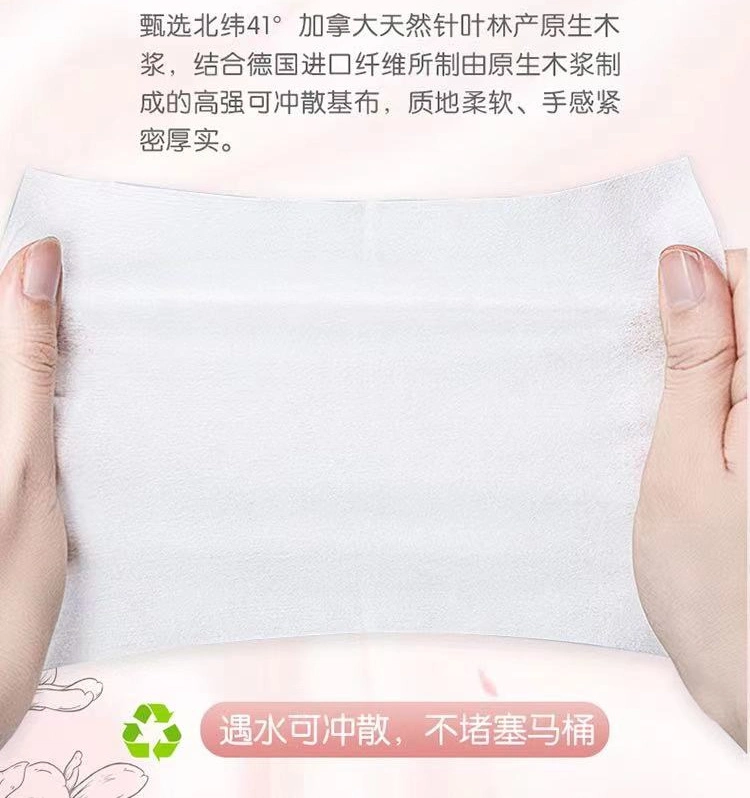 Wipes Tissue Paper Soft Sanitizing Wet Toilet Wipes for Lady