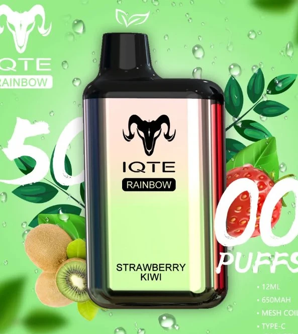 Qst Iqte Athentic Rainbow 5000bocanadas de Vape Cigarrillo Electrónico Desechable disponible OEM