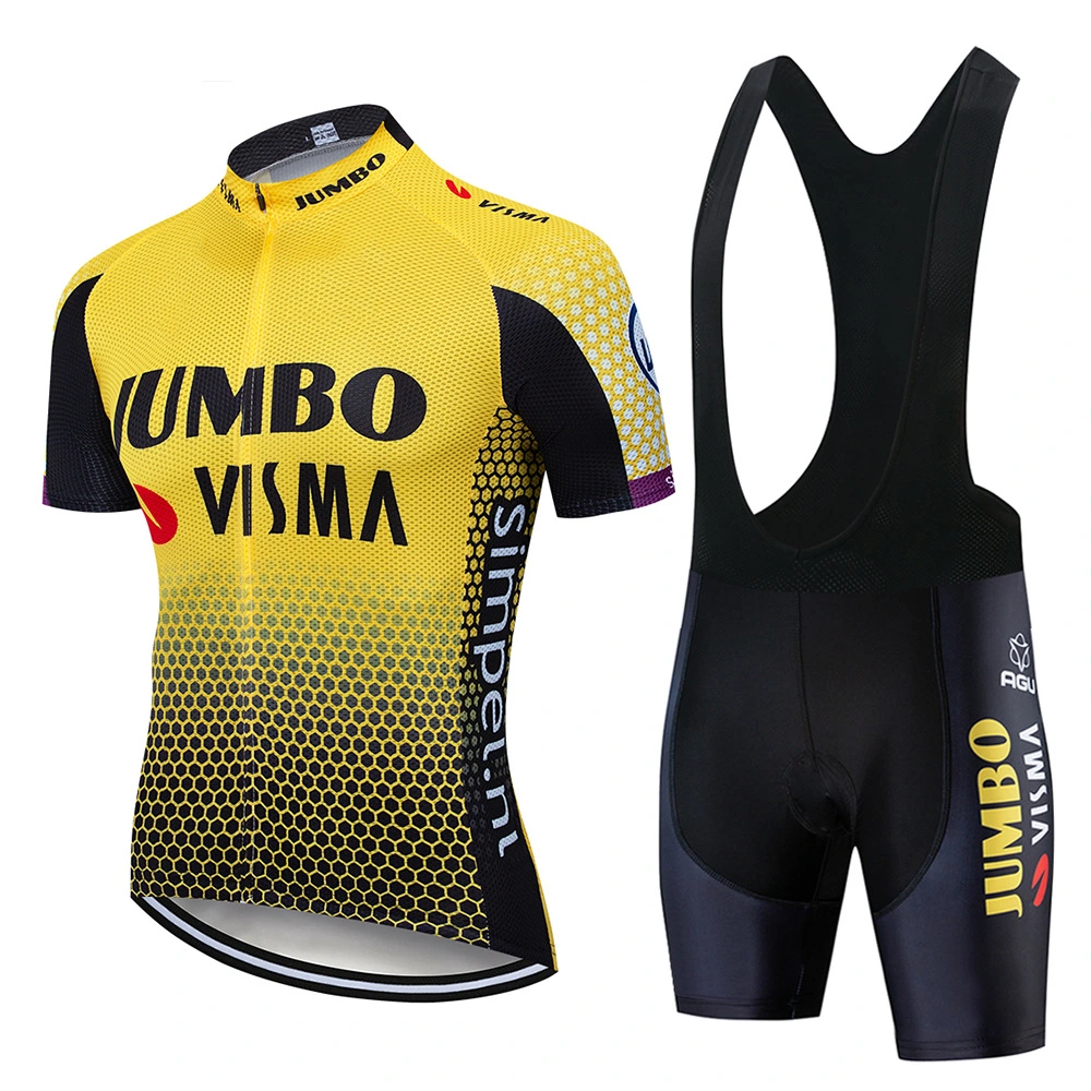 Vêtements de cyclisme de course Jumbo Visma de style nouveau et tendance très demandés.