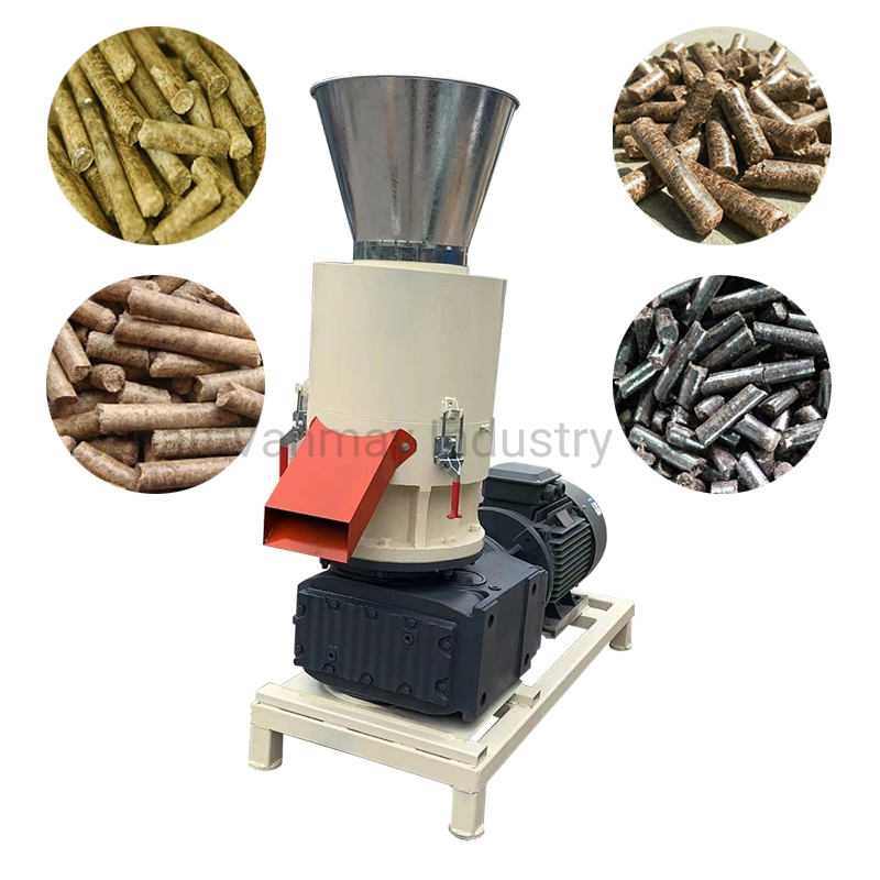 Three Roller Pellet Pressing Machine Sawdust Wood Pellet Mill