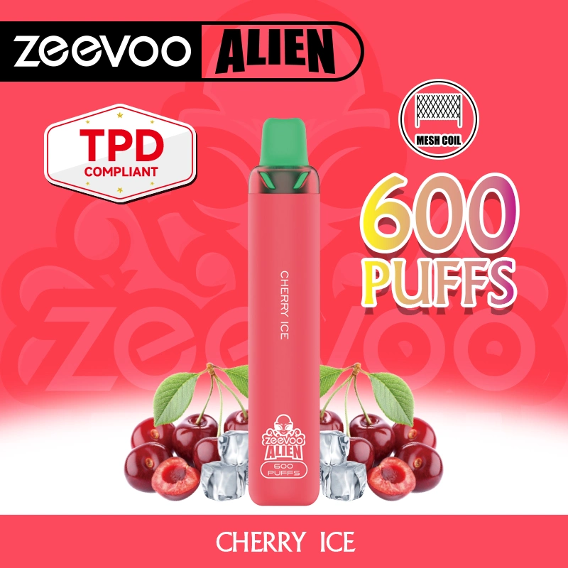 Europa mais recente Design Zeevoo Alien descartável Vape e cigarro 600 Puffs Pod com TPD &amp; UFI