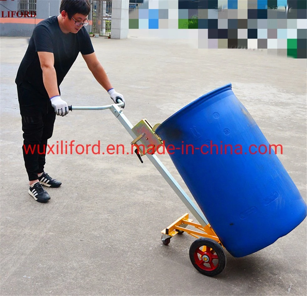 Original Factory Exporter 4 Wheel Mobile Drum Carrier Drum Trolley Drum Hand Truck De450d