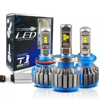 Kit de T1 de Luces Turboled CREE 50W Canbus 6000lm H4, H7, H11, H13, 9004, 880/881 Divertido Lâmpada LED da unidade da luz de nevoeiro Bombillos Luces lâmpada LED