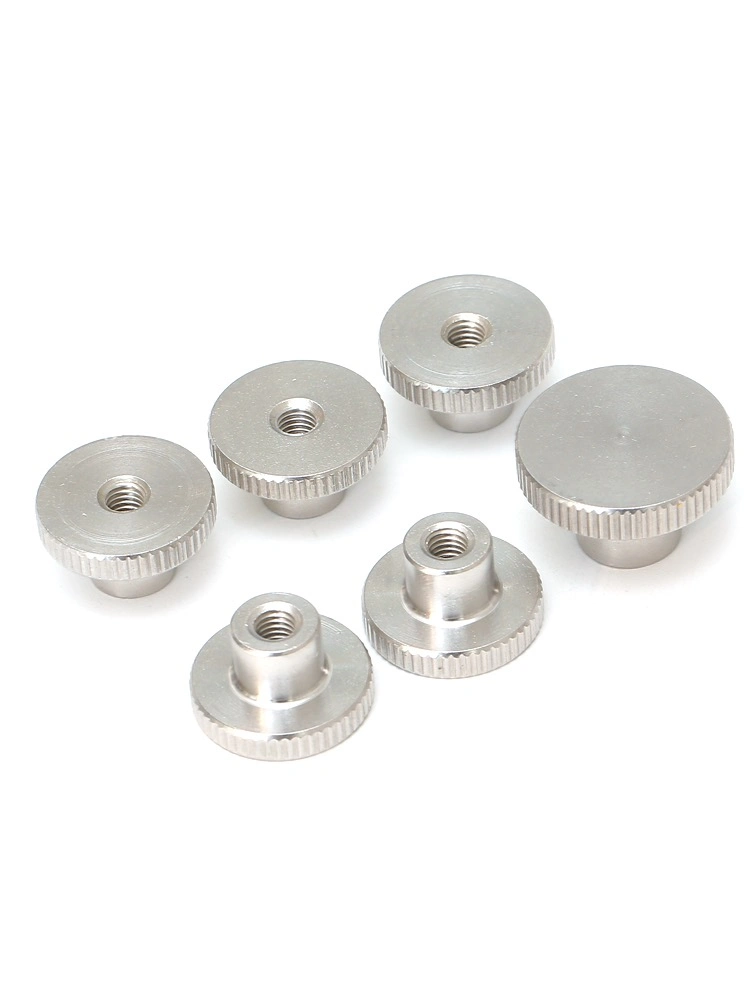 M3 M4 M5 M6 Stainless Steel Large Flat Head Shoulder Hand Nut Step High Head Knurled Thumb Nut