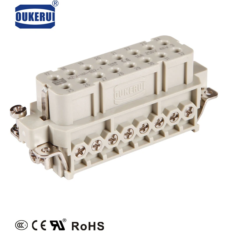 Conector de servicio pesado de suministro de electricidad, la automatización armario de control y otras máquinas industriales