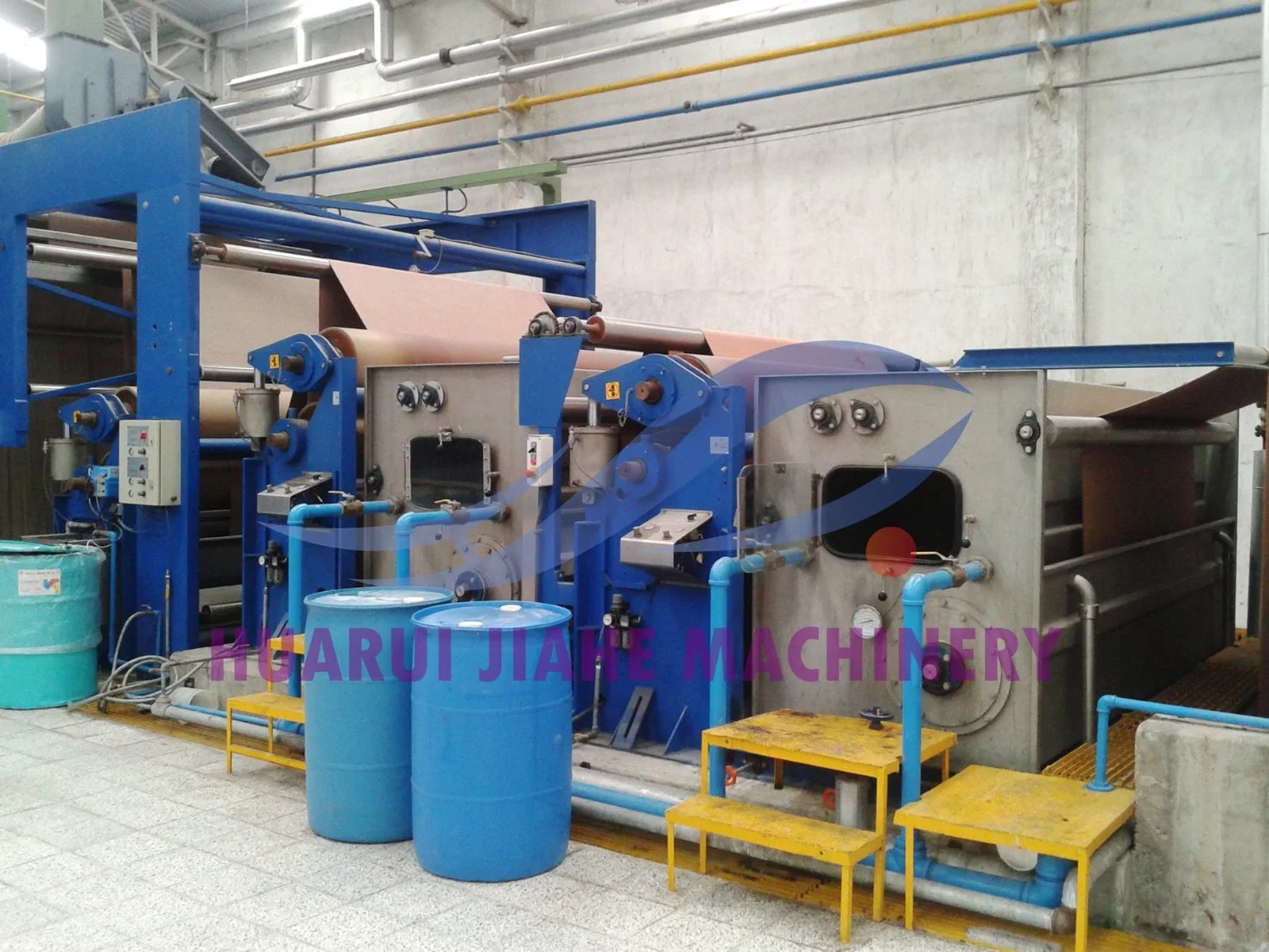 Multi-Tank Frequency Conversion Industrial Washing Machine Textile Printing and Mink Blanket Dyeing Washing Machine with Cylinder Roller