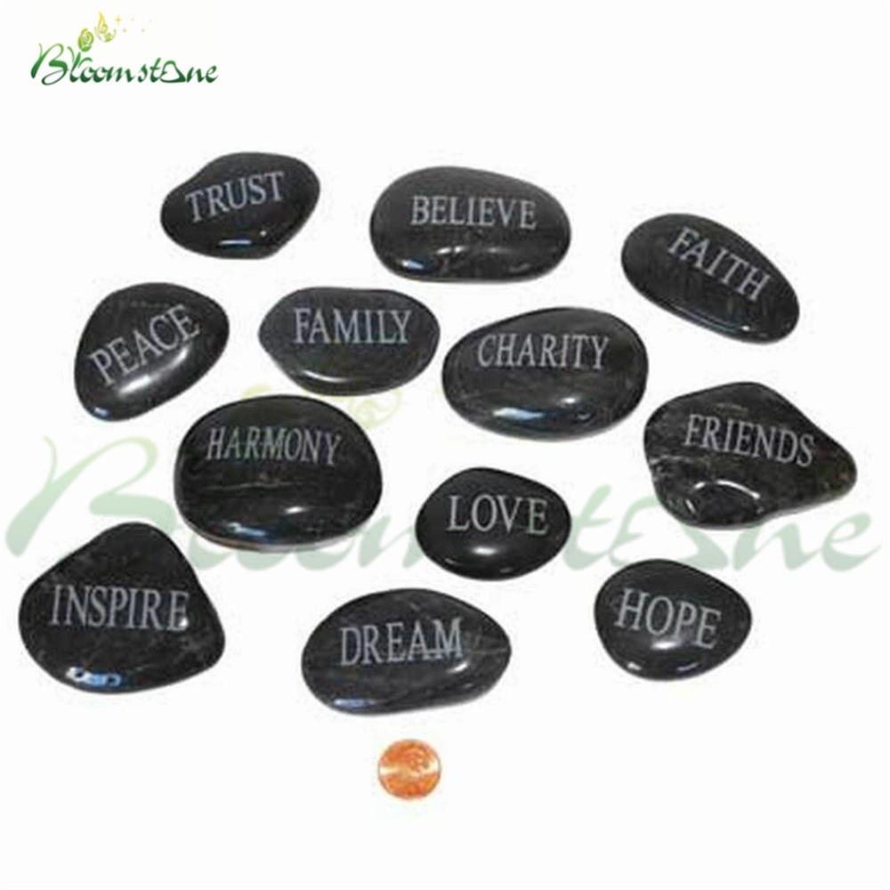 Christmas Gift Word Pebbles Inspirational Engraved Stones