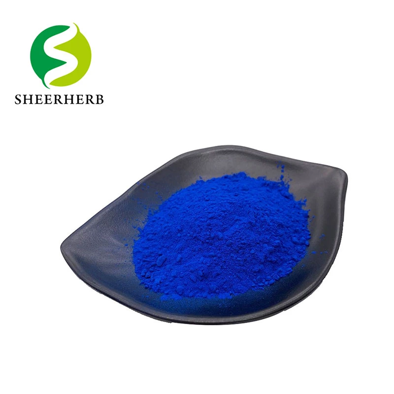 Poudre de spiruline bleue phycocyanine E3 E6 E18 E25 E40 organique Prix de la phycocyanine