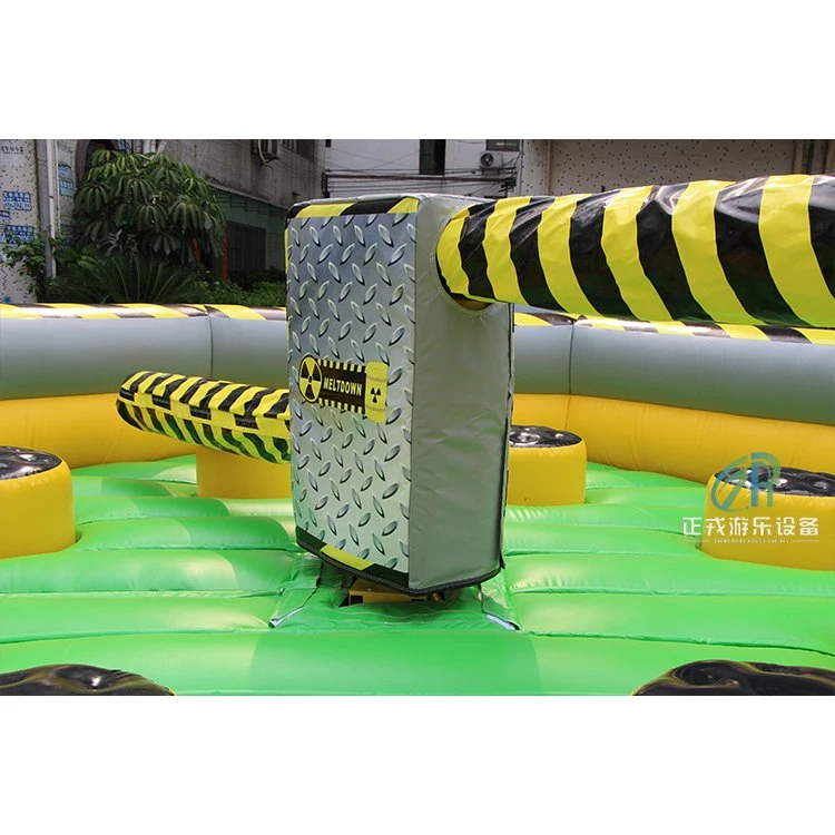 Outdoor Wipeout Toxic Rodeo Spinning Rotating Inflatable Sweeper Games