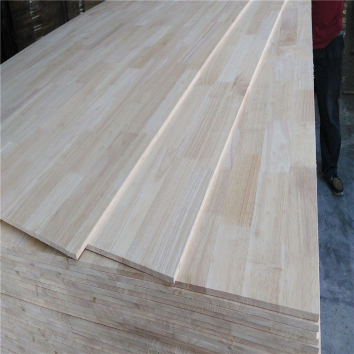 Produce High quality/High cost performance  Solid Rubber Wood Finger Joint Board for Bathroom Cabinet