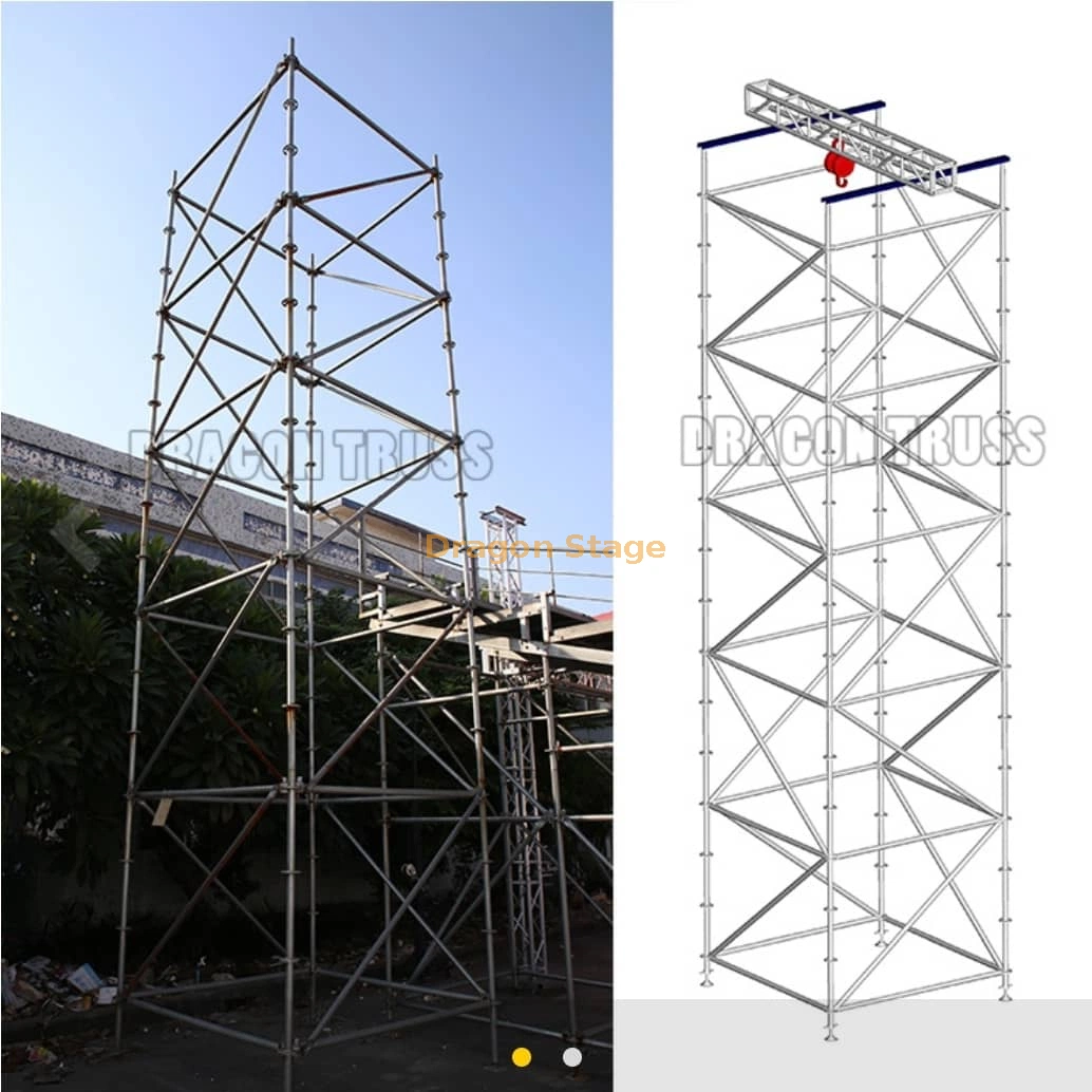 Dragonstage Steel Lighting Truss, Layer Truss for Large Outdoor Event Stage 6X8m