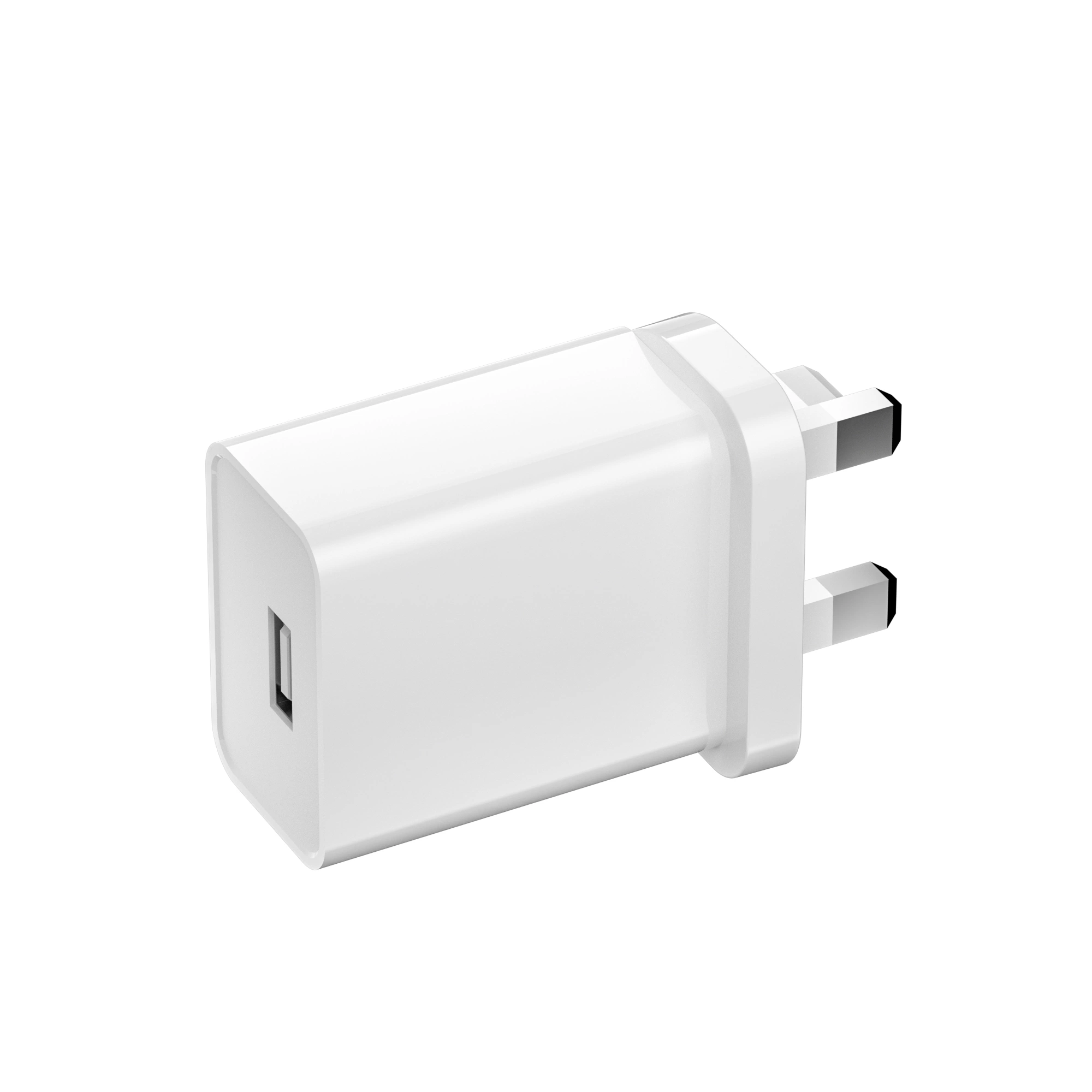 Reino Unido 3pin Enchufe el adaptador de cargador USB cargador de pared USB 12W para el teléfono celular