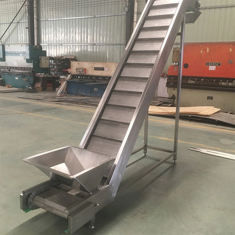 Vegetable or Food Processing Factory Belt Conveyor Hoist Stainless Steel Belt Deliver