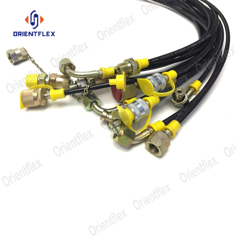 DN2 630 Bar Flexible Hydraulic Super High Pressure Testing Hose Pipe