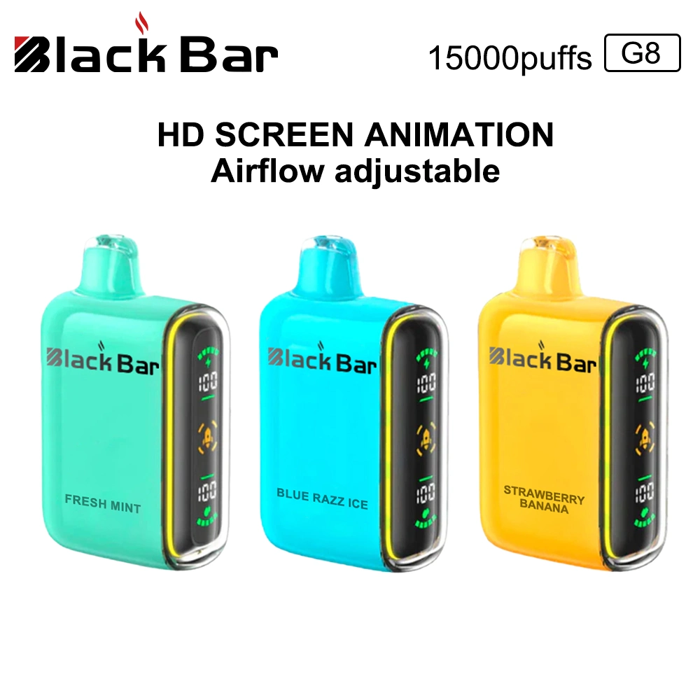 HD Screen Animation 15K Puffs de alta calidad cigarrillo electrónico Mayoreo de aire VAPE ajustable