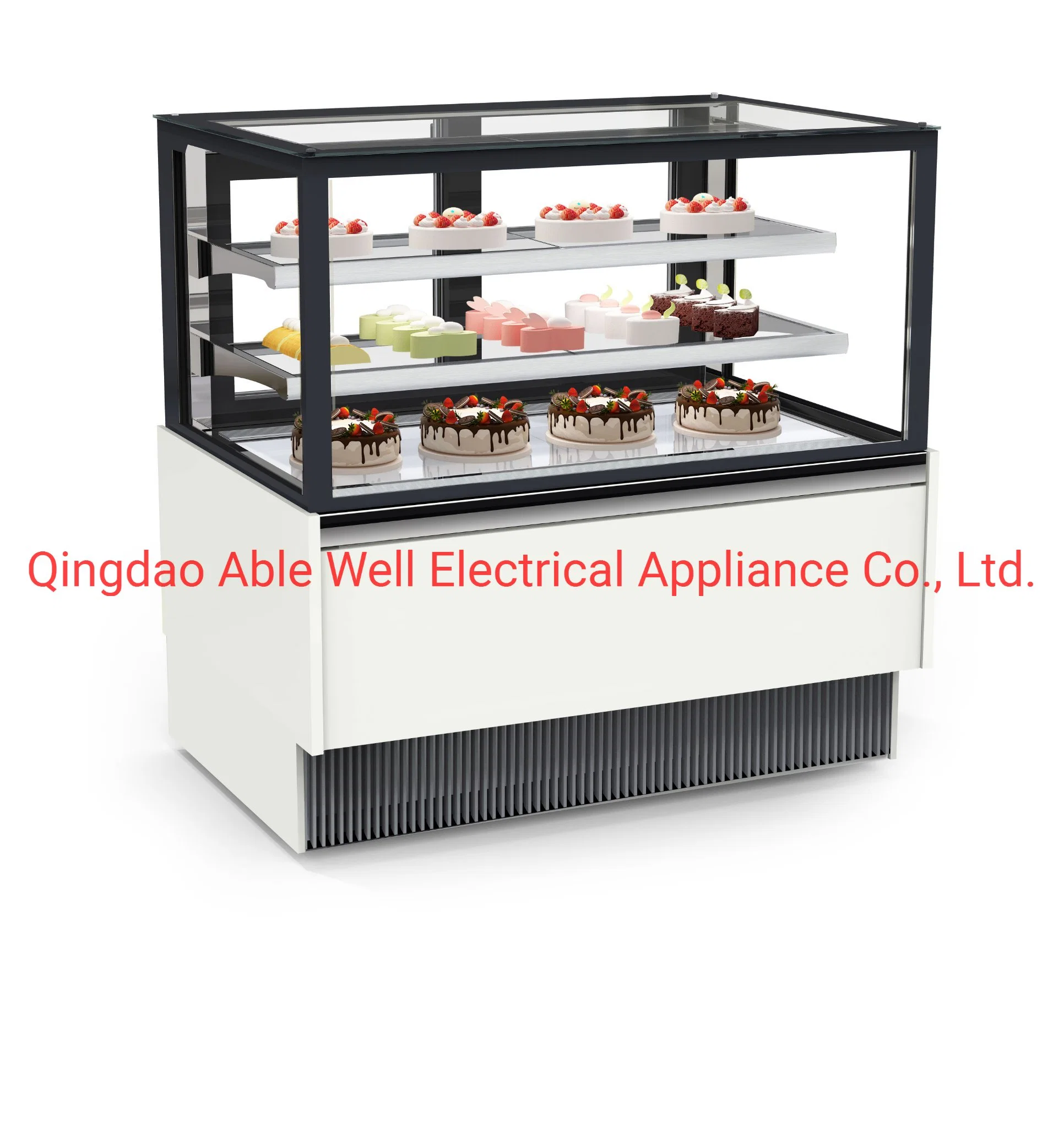 Air Curtain Showcase Supermarket Milk Cake Fresh-Keeping Showcase Air-Cooled Vertical Drink Refrigerated Display Showcase