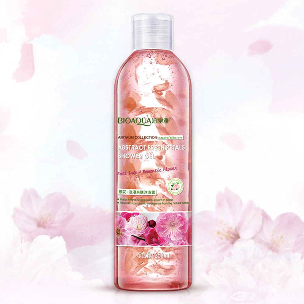 Moisturizing Lasting Fragrance Plant Extract Body Wash Petals Shower Gel for Body Care