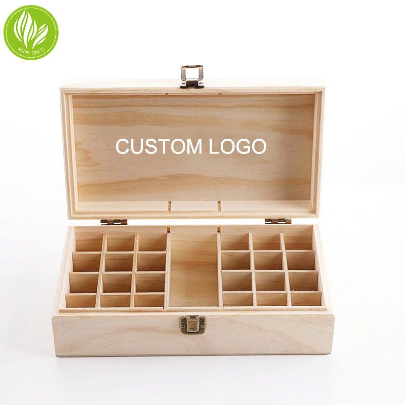 Caja de almacenamiento de aceite esencial de madera personalizada