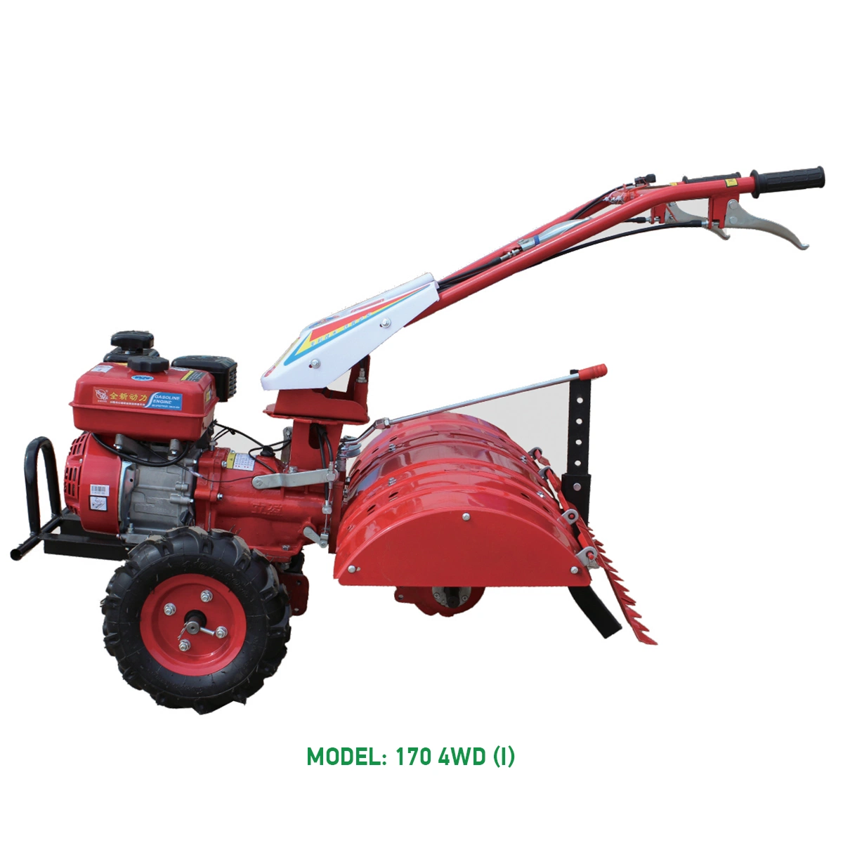 Motor de gasolina Micro Cultivator con perforador giratorio