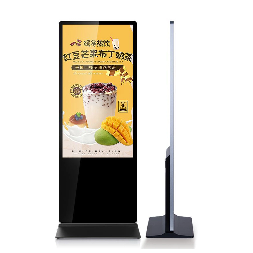 Media Player 55 Inch Floor Standing Touch Screen Kiosk LCD Advertising Display Monitor