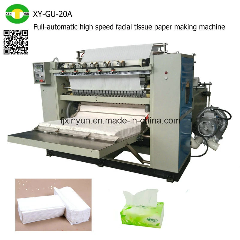 Interfold Full-Automatic papel cara Fabricante de máquina de fabricación del tejido Facial