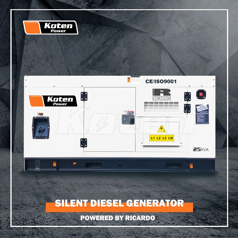 25 kVA 20 Kw Ricardo N4100ds-30 Sound Proof Diesel Generator