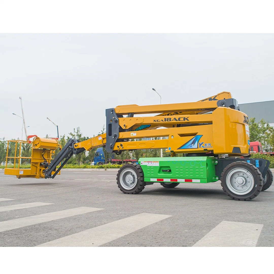 Xga18ack 18m Camion nacelle Plate-forme de travail aérienne Élévateur à flèche remorquable électrique.