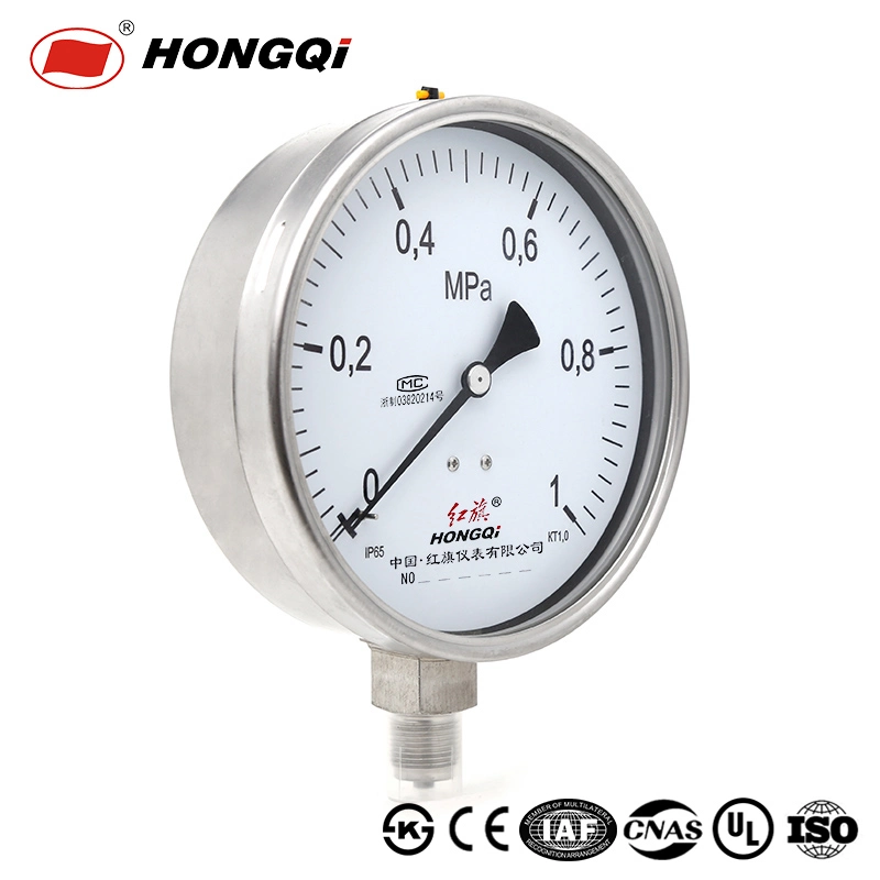 6" Full Stainless Steel Oil Filled Pressure Gauge Manometer Air Oil Water Vacuum Pressure Gauge Meter