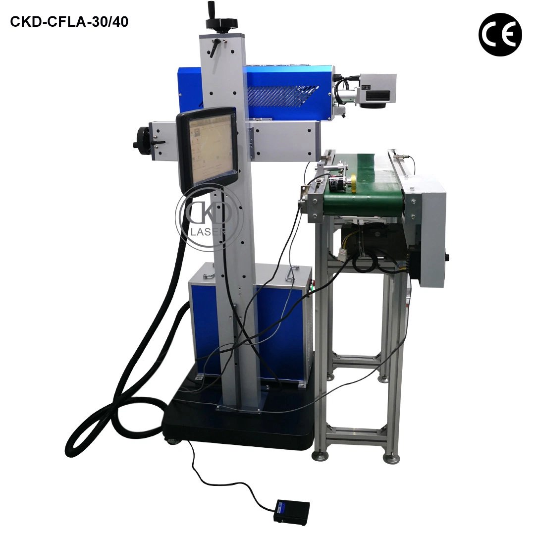 Movimento vertical da máquina a laser para o tapete de linha de produção de embalagens de Celofane