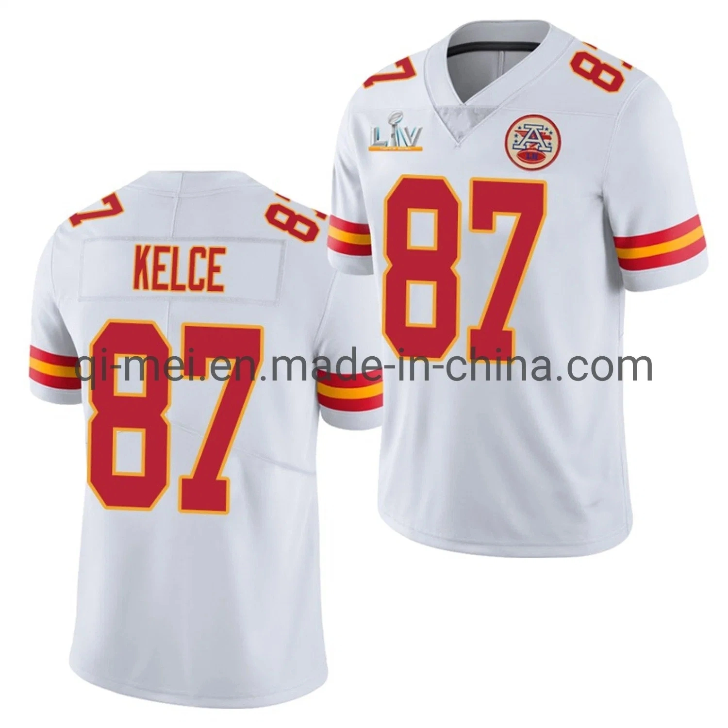 2021 Super Bowl LV Travis Kelce Chiefs Home Away Alternate Football Jerseys