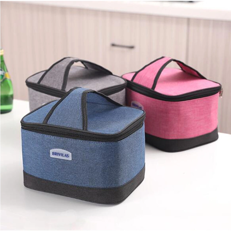 Bento Wide Handheld Portable Lunch Large Capacity Insulated Bag Office Students