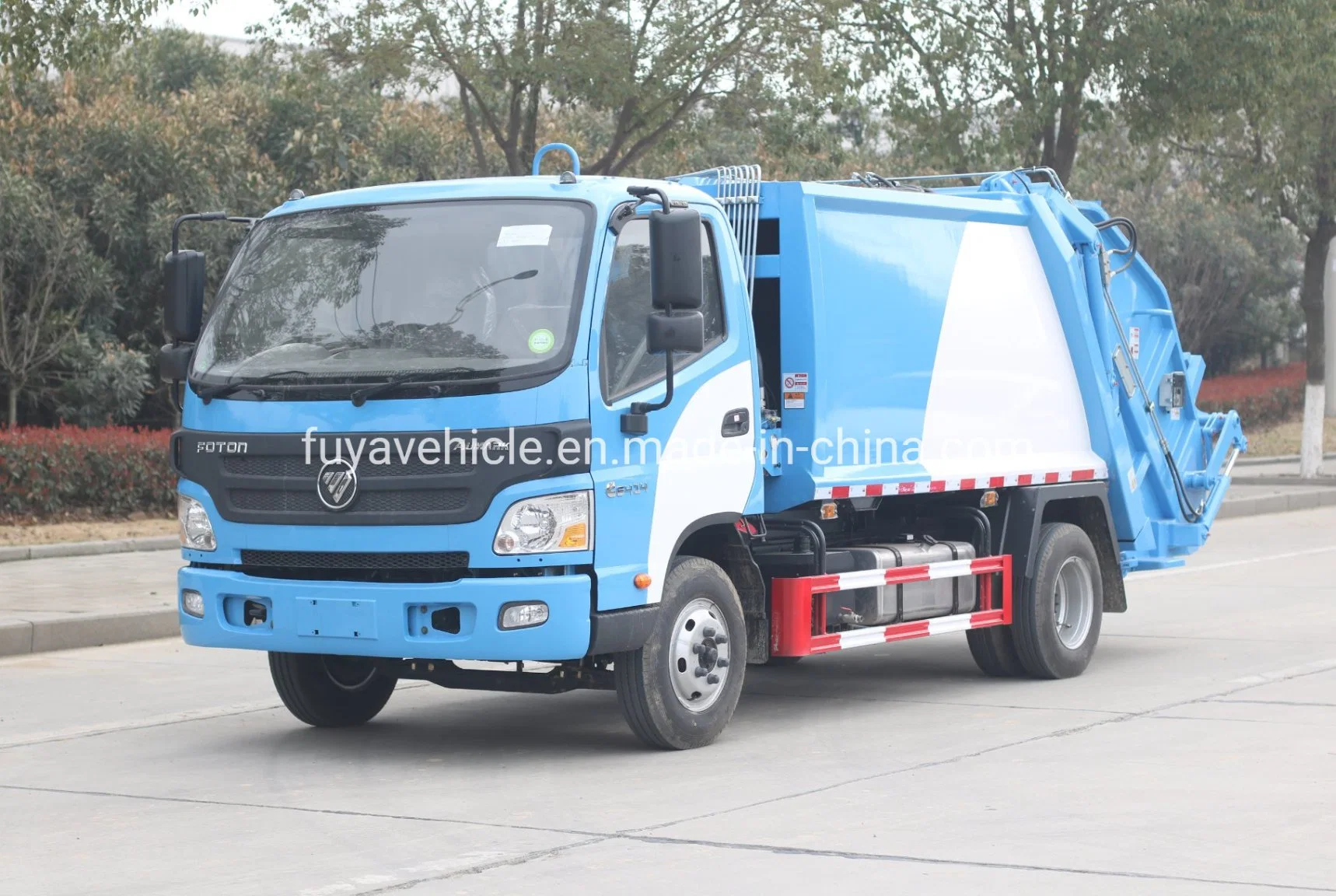 Foton Aumark 6t 6000 litros 6m3 de capacidad comprimida de camiones de basura para la recolección de residuos