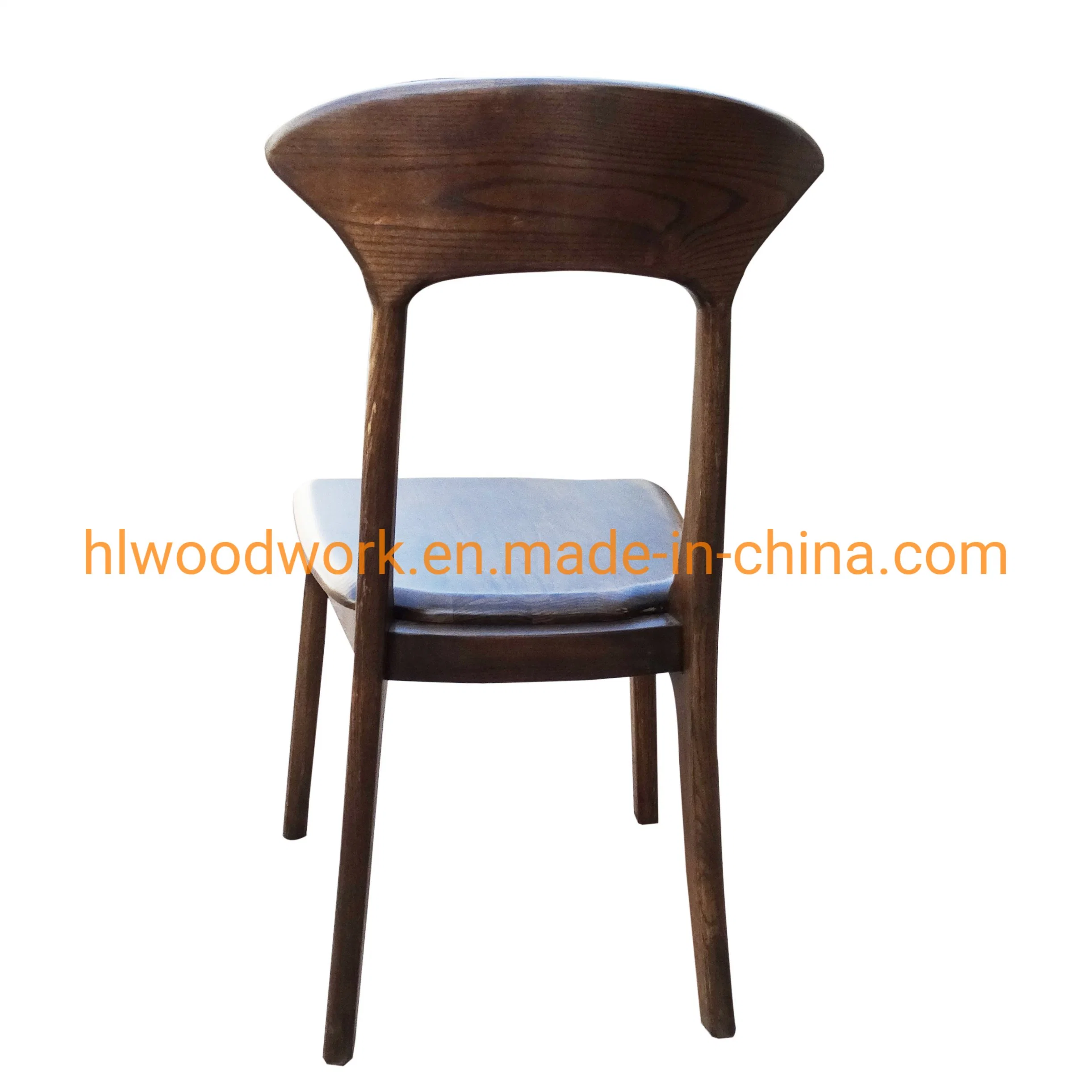 Antique Wooden Dining Chair Home Hotel Restaurant Chair Axe Back Chair Ash Wood Walnut Color Solid Wood Chair Wholesale/Supplier Furniture Dining Room Furniture